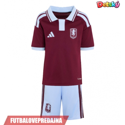 Lacne Dětský Futbalové dres Aston Villa Alejandro Garnacho #17 2026-27 Krátky Rukáv - Domáci (+ trenírky)